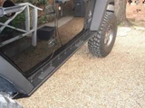  Rock Hard 4x4 Patriot Series "Boat Side" Rock Sliders w/ Smooth Plate for Jeep Wrangler JK 4DR 2007 - 2018 [RH-6006-S] 