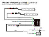 Two-Lamp Harness Kit - with Splice (3-pin, 12V)