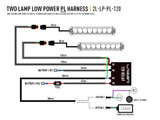 Triple R Lights Two-Lamp Harness Kit - with Splice (3-pin, 12V) 