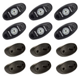 A-Series LED Universal Rock Light Kit, High Power Amber, Set Of 6