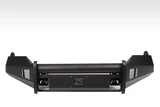 Fab Fours Elite Front Bumper 2 Stage Black Powder Coated w/o Grill Guard w/Tow Hooks DR13-R2961-1 