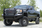 Fab Fours Black Steel Front Ranch Bumper GM14-S3160-1 