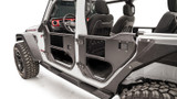 Half Tube Doors Rear Door 2 Stage Matte Black Powder Coat JL1033-1