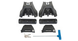 Rhino-Rack 15-19 Chevrolet Silverado HD 4 Door Pick Up Front Vortex 2500 1 Bar Roof Rack - Black JA6350