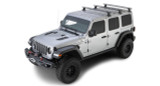 Rhino-Rack 18-21 Jeep Wrangler 4 Door SUV Vortex RLT600 3 Bar Backbone Roof Rack - Black JB0899 