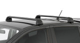  Rhino-Rack 11-20 Ford Ranger PX 4 Door Double Cab Vortex ROC25 Flush 2 Bar Roof Rack - Black RV0321B 