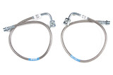 BDS Suspension Front Brake Line Set | Stainless Steel | Fits 4-6.5 Inch Lift | Jeep Wrangler JK (07-18) 
