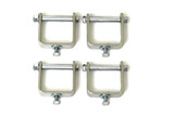 BDS Suspension Spring Clamps - Bolt Style | 2.5 Inch Wide | 4 Pack 