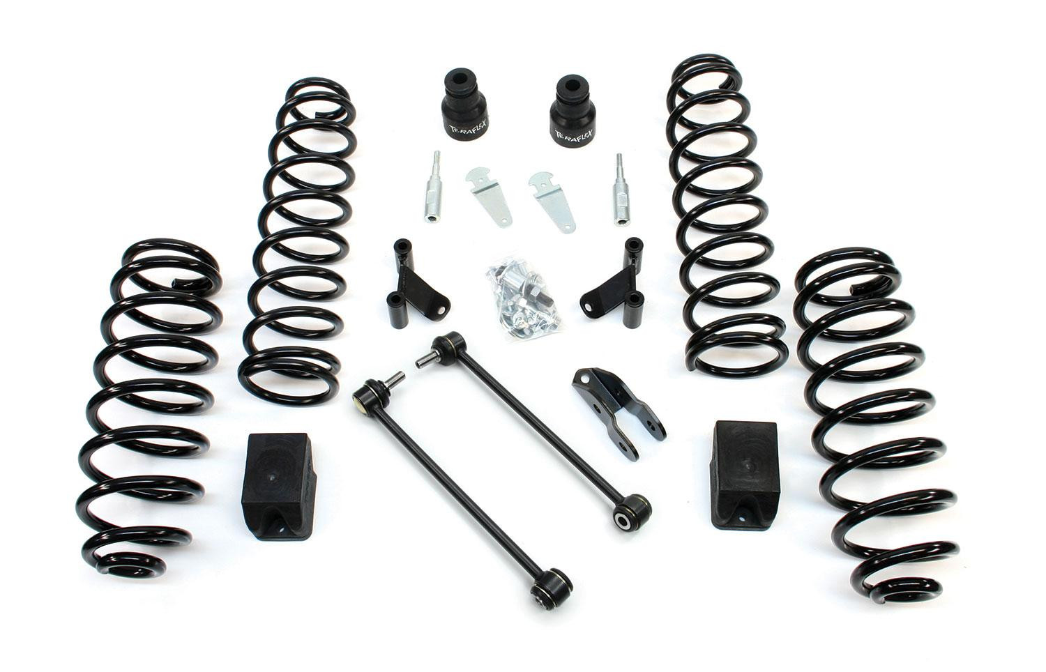 07-18 Wrangler JK 2 Door 4.0 Lift / 4 Door 3 Inch Lift Coil Spring Pair Rear TeraFlex