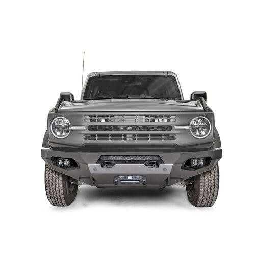 Fab Fours Matrix Front Bumper w/No Guard 2 Stage Matte Black Powder Coat FB21-X5251-1 