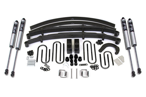 4 Inch Lift Kit | Chevy/GMC 1/2 Ton Truck/SUV (88-91) 4WD | 4 Inch Block Kit w/ Add-A-Leaf / FOX 2.0 Performance Series
