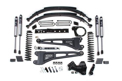 BDS Suspension 7 Inch Lift Kit w/ Radius Arm | Ford F250/F350 Super Duty (20-22) 4WD | Diesel | Leaf Springs / FOX 2.0 Performance Series 