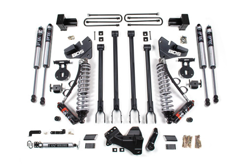 BDS Suspension 5 Inch Lift Kit w/ 4-Link | FOX 2.5 Performance Elite Coil-Over Conversion | Ford F250/F350 Super Duty (20-22) 4WD | Diesel | Block Kit / FOX 2.0 Performance Series 