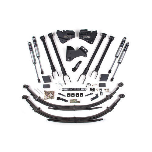 BDS Suspension 2020 Super Duty 4in. 4 Link conversionersion - Diesel engine - rear springs 
