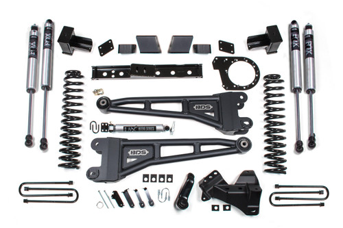 BDS Suspension 7 Inch Lift Kit w/ Radius Arm | Ford F350 Super Duty DRW (20-22) 4WD | Diesel | FOX 2.0 Performance Series 