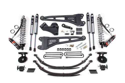 BDS Suspension 4 Inch Lift Kit w/ Radius Arm | FOX 2.5 Performance Elite Coil-Over Conversion | Ford F250/F350 Super Duty (11-16) 4WD | Diesel | Leaf Springs 
