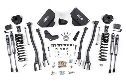 BDS Suspension 4 Inch Lift Kit w/ 4-Link | Ram 2500 w/ Rear Air Ride (14-18) 4WD | Gas | FOX 2.0 Performance Series 