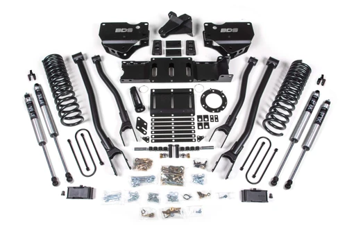 4 Inch Lift Kit w/ 4-Link | Ram 3500 (19-24) 4WD | Diesel | w/o Factory Rear Overload Leaf / 6 Bolt / FOX 2.0 Performance Series