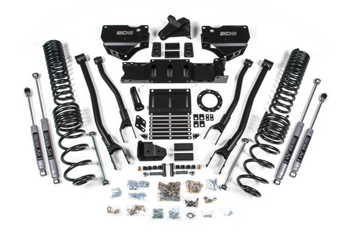 BDS Suspension 5.5 Inch Lift Kit w/ 4-Link | Ram 2500 (19-27) 4WD | Gas | NX2 Nitro Series 
