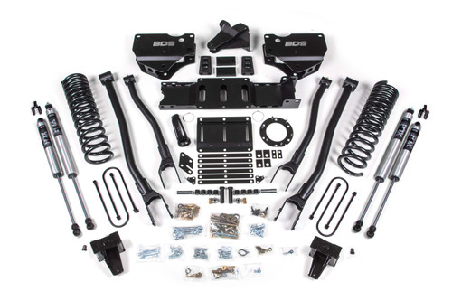 6 Inch Lift Kit w/ 4-Link | Ram 3500 (19-24) 4WD | Diesel | w/ Factory Rear Overload Leaf / 6 Bolt / FOX 2.0 Performance Series