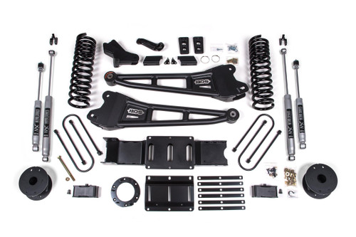 BDS Suspension 4 Inch Lift Kit w/ Radius Arm | Ram 3500 w/ Rear Air Ride (19-24) 4WD | Gas | NX2 Nitro Series 