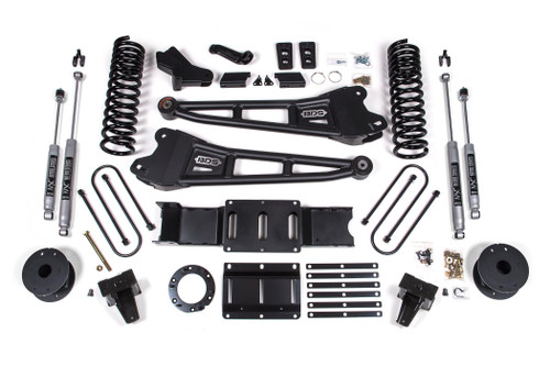 BDS Suspension 6 Inch Lift Kit w/ Radius Arm | Ram 3500 w/ Rear Air Ride (19-24) 4WD | Diesel | 6 Bolt / NX2 Nitro Series 