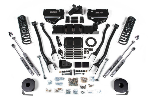 BDS Suspension 5.5 Inch Lift Kit w/ 4-Link | Ram 2500 w/ Rear Air Ride (19-24) 4WD | Gas | NX2 Nitro Series 