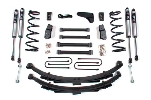 4 Inch Lift Kit | Dodge Ram 2500 Power Wagon (05-07) 4WD | Leaf Springs / 3-1/2 Inch Axle / FOX 2.0 Performance Series