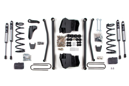 4 Inch Lift Kit | Long Arm | Dodge Ram 2500 Power Wagon (2008) 4WD | Gas | Block Kit / 3-1/2 Inch Axle / FOX 2.0 Performance Series