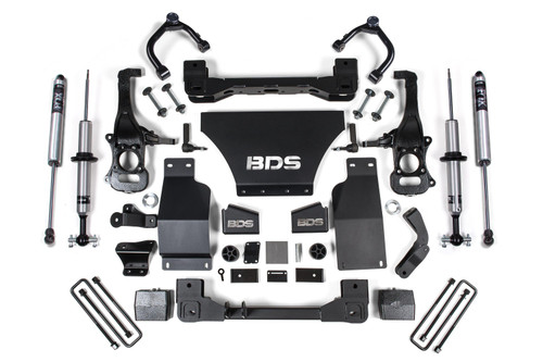 BDS Suspension 6 Inch Lift Kit | Chevy Silverado or GMC Sierra 1500 (19-26) 4WD | Gas | FOX 2.0 Performance Series / FOX 2.0 Performance Series 