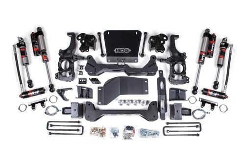 BDS Suspension 5 Inch Lift Kit | FOX Performance Elite | Chevy Silverado or GMC Sierra 2500HD/3500HD (20-26) 4WD | 5 Inch Block Kit w/o Overload 