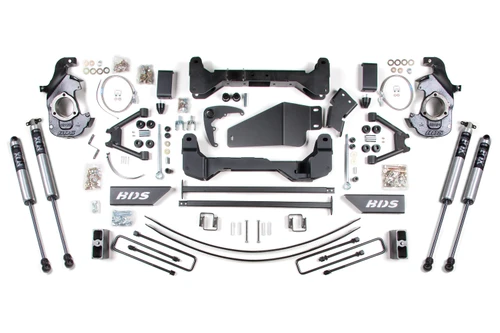 6" Lift Kit | Chevrolet & GMC 1500/2500 6 Lug (1988-1998) 4WD | 5 Inch Block Kit and Add-A-Leaf / FOX 2.0 Performance Series
