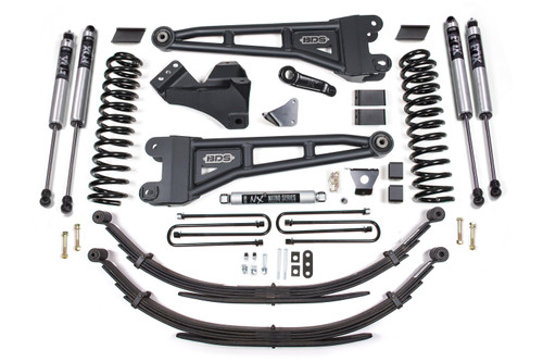 BDS Suspension 6 Inch Lift Kit w/ Radius Arm | Ford F250/F350 Super Duty (05-07) 4WD | Gas | 6 Inch Leaf Springs / FOX 2.0 Performance Series 
