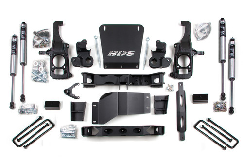 6.5 Inch Lift Kit | Chevy Silverado or GMC Sierra 2500HD/3500 (11-19) | 3 Inch Block Kit w/o Overload / FOX 2.0 Performance Series