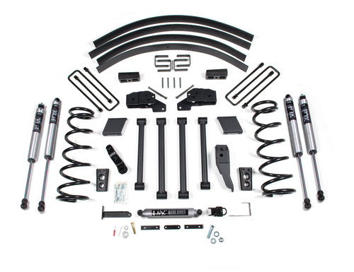 BDS Suspension 4.5 Inch Lift Kit | Dodge Ram 2500/3500 (94-99) 4WD | Block Kit w/ Factory Overload / FOX 2.0 Performance Series 