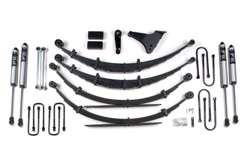 BDS Suspension 6 Inch Lift Kit | Ford F250/F350 Super Duty (99-04) 4WD | Square - Mfg Prior to 2-28-99 / Leaf Springs / FOX 2.0 Performance Series 