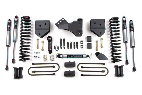 4 Inch Lift Kit | Ford F250/F350 Super Duty (08-10) 4WD | Gas | Block Kit w/ Factory Overload / FOX 2.0 Performance Series