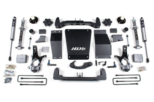 6 Inch Lift Kit | BDS Strut | Chevy Silverado or GMC Sierra 1500 (14-18) 4WD | Block Kit / FOX 2.0 Performance Series / Aluminum / Stamped Steel
