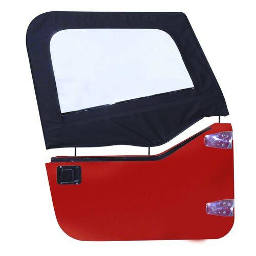 RT Offroad Black Diamond Upper Door Skin Set for TJ Wrangler; Sold in Pairs Only 