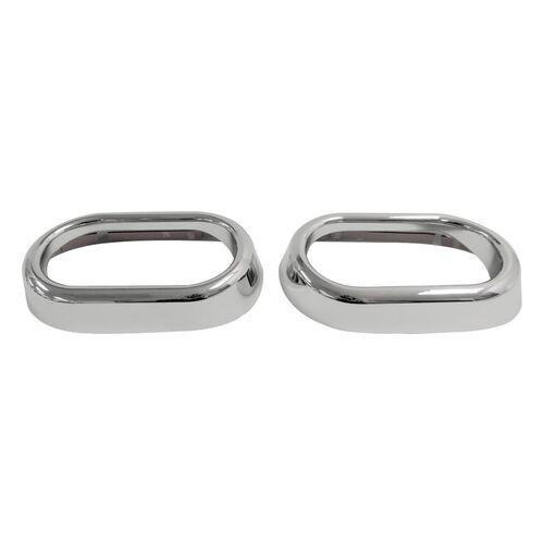 RT Offroad Door Handle Accents for 07-10 Jeep JK Wrangler, Set of 2, Plastic, Chrome Finish 