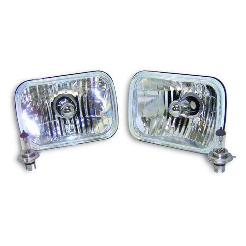 RT Offroad Rectangular Halogen Light Conversion Kit for 79-01 Jeep SJ, MJ, XJ, YJ, J-Series 