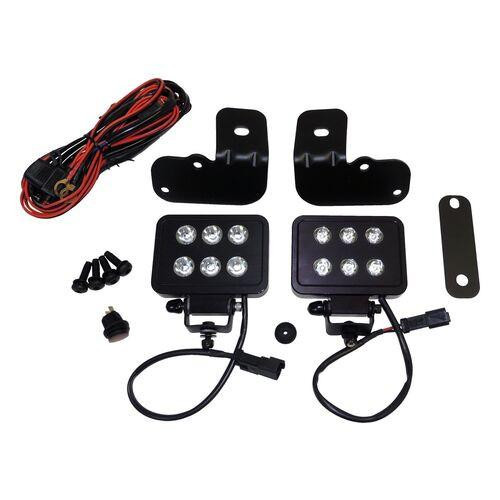 RT Offroad LED Block Lamp Kit for 2007-2018 Jeep JK Wrangler, Made in the USA 