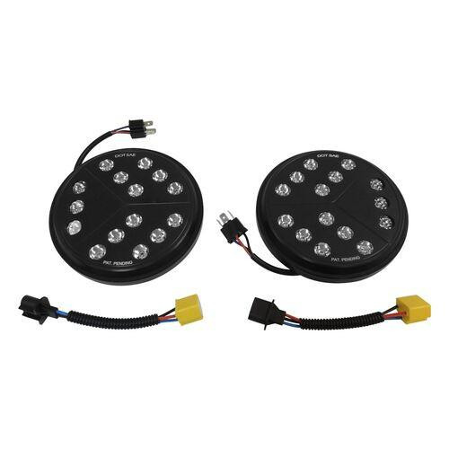 RT Offroad LED Headlamp Kit for 1997-2018 Jeep JK, TJ Wranglers; Includes 2 Lights 