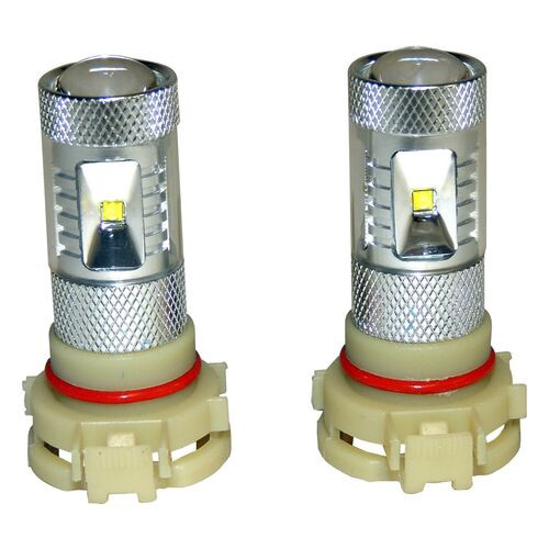 PSX24W Fog Lamp Bulb Kit for Select 10-18 Jeep JK, WK, KL, MK; Set of 2