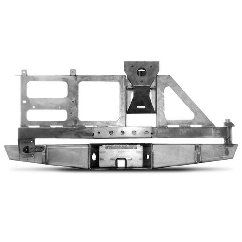 Tacoma 2.0 Swing Arm Bumper Dual Swing Arm Angled Tire Carrier 2nd Gen 05-15 Toyota Tacoma Trail Rider Bare Metal CBI Offroad
