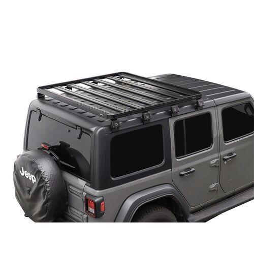 Front Runner Jeep Wrangler JL 4 Door (2018-Current) Slimline II 1/2 Roof Rack Kit / Tall KRJW032T 