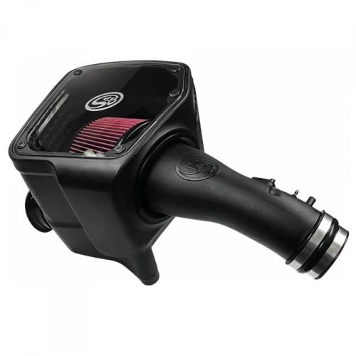 S B Products Cold Air Intake For 07-21 Toyota Tundra V8 5.7L Oiled Cotton Cleanable Red S&B 