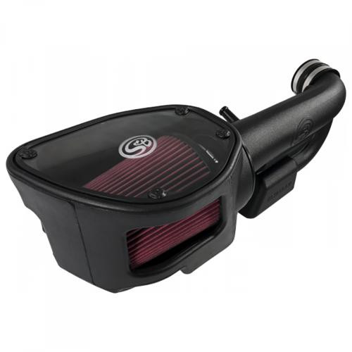 S B Products Cold Air Intake For 12-18 Jeep Wrangler JK V6-3.6L Oiled Cotton Cleanable Red S&B 