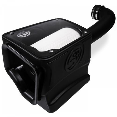 S B Products Cold Air Intake For 14-16 Silverado/ Sierra 1500 5.3L, 6.2L, 15-16 Tahoe, Suburban, Yukon (XL)(Denali) 1500 5.3L, 6.2L Dry Extendable White S&B 