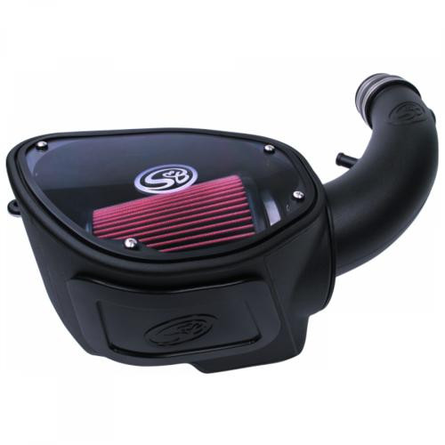 S B Products Cold Air Intake For 07-11 Jeep Wrangler JK V6-3.8L Oiled Cotton Cleanable Red S&B 